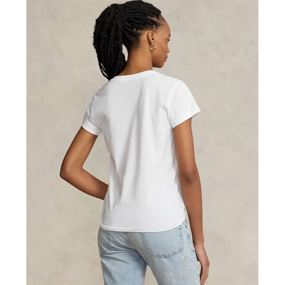 Polo Ralph Lauren Cotton Jersey V-Neck T-Shirt, Hvid